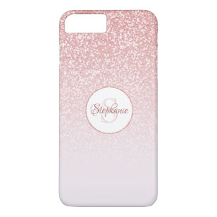 Case-Mate iPhone Case Monogramme de Parties scintillant d'or Rose