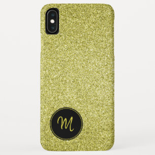 Case-Mate iPhone Case Monogramme de Parties scintillant Gold Faux minima