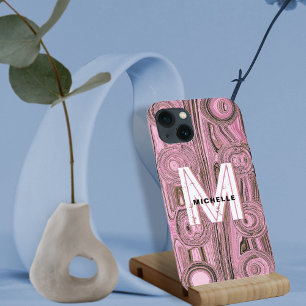 Case-Mate iPhone Case Monogramme de Parties scintillant or Super rose pâ