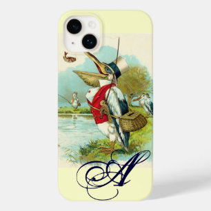 Coque Pour iPhone 14 Plus MONOGRAMME DE PÊCHE, crème