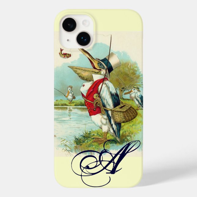 Coques Case-Mate iPhone MONOGRAMME DE PÊCHE, crème (Verso)