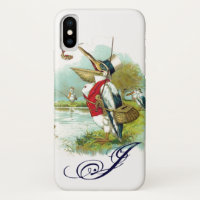 MONOGRAMME DE PÊCHE M. PELICAN, blanc