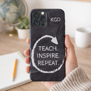 Case-Mate iPhone Case Monogramme de phrase de tableau noir
