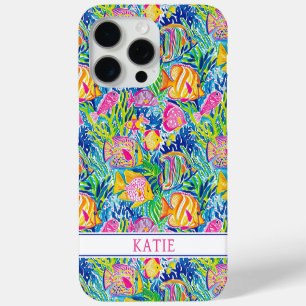 Coque Case-Mate iPhone Monogramme de poissons colorés