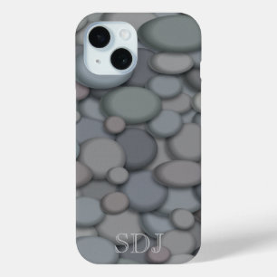 Coque Case-Mate iPhone Monogramme de rocher coloré de la rivière
