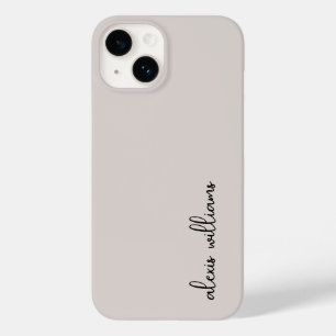 Coque Case-Mate iPhone Monogramme de signature minimaliste de script neut