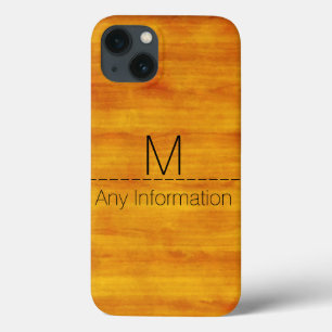 Etui iPhone Case-Mate Monogramme de texture de grain de bois #3
