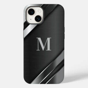 Coque Case-Mate iPhone Monogramme de texture métallique