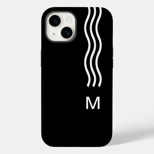 Coques Case-Mate iPhone Monogramme d'entreprise cool Hommes Moderne (Verso)