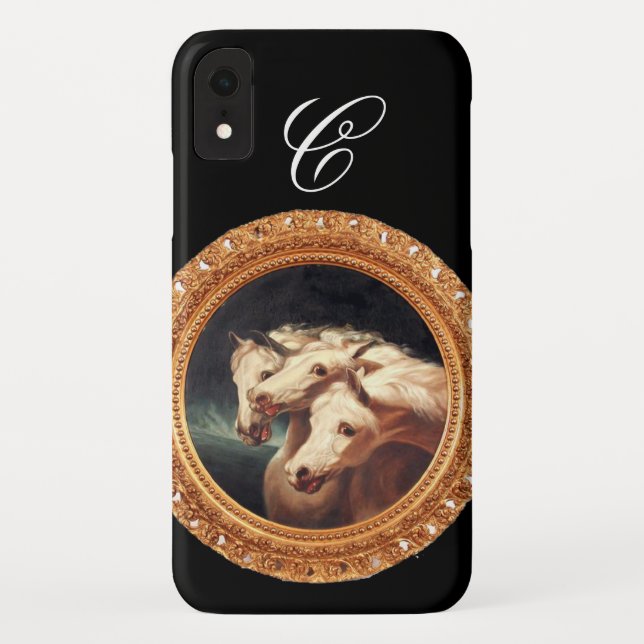 Coques Case-Mate iPhone Monogramme des Chevaux Chariot de Pharaon (Dos)