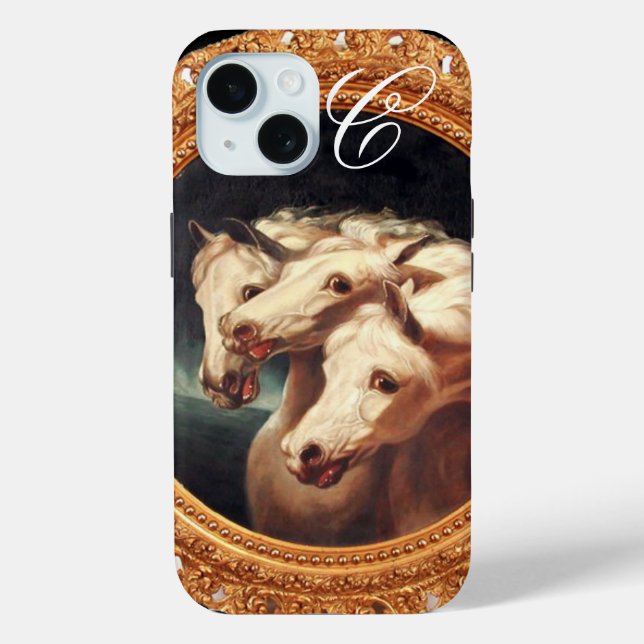 Coques Case-Mate iPhone Monogramme des Chevaux Chariot de Pharaon (Verso)