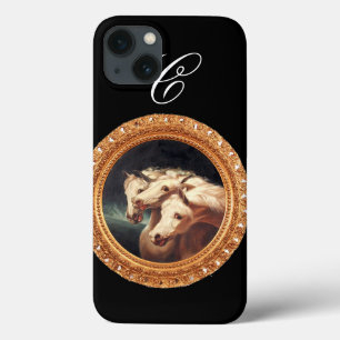 Etui iPhone 13 Monogramme des Chevaux Chariot de Pharaon