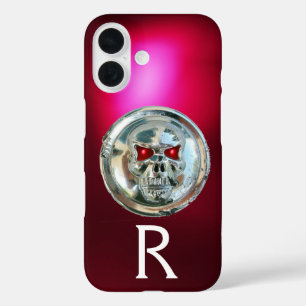 Coque Pour iPhone 16 MONOGRAMME DES ÉQUILIBREUSES ROUGE Bourgogne