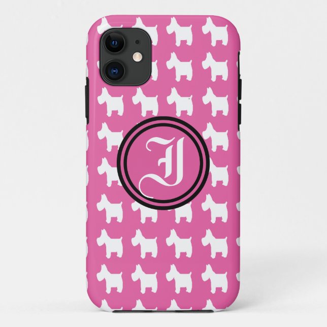 Coques Case-Mate iPhone Monogramme d'habilitation (Westies) (Dos)