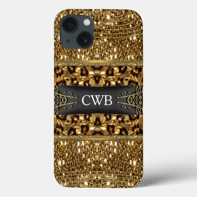 Coques Case-Mate iPhone Monogramme Digloos Chettah (Verso)