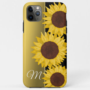 Case-Mate iPhone Case Monogramme d'or tournesol
