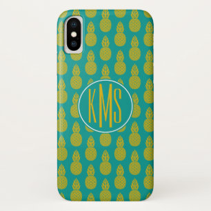 Coque Case-Mate Pour iPhone Monogramme du fruit tropical d'ananas