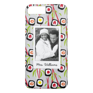 Coque iPhone 7 Plus Monogramme du motif   de conception de sushi