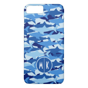 Etui iPhone Case-Mate Monogramme du motif   de requin bleu
