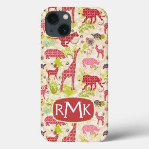 Coques Pour iPhone Monogramme du paradis de jungle