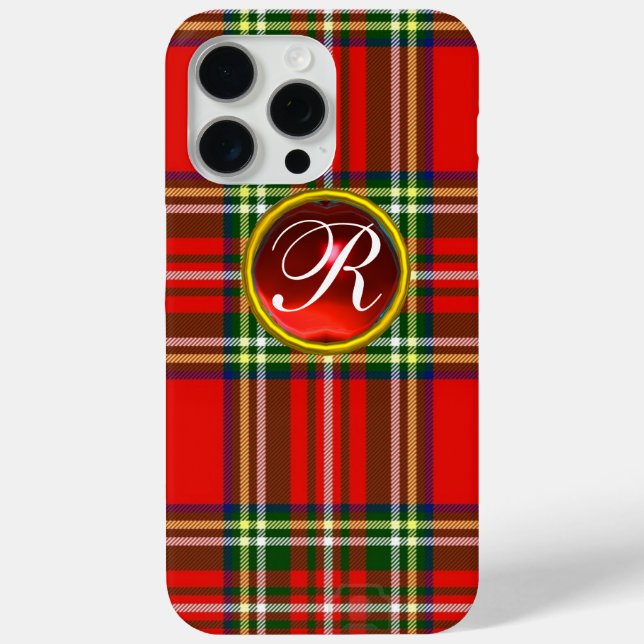 COQUES Case-Mate iPhone MONOGRAMME ÉCOSSAIS DU TARTAN ET DE LA ROUGE EN PI (Verso)