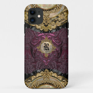 Coque Case-Mate iPhone Monogramme élégant de Chalchadoriz