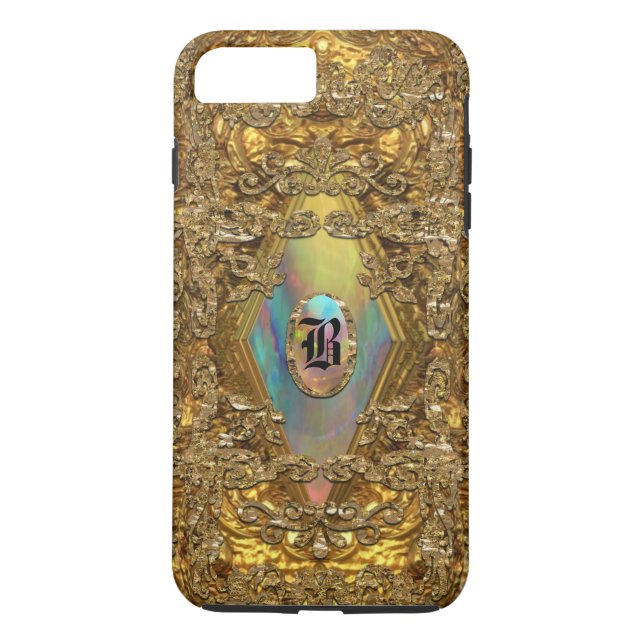 Coques Case-Mate iPhone Monogramme élégant de Dempsey (Dos)