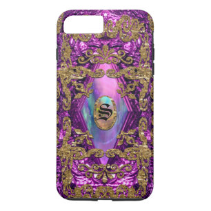 Coque Case-Mate iPhone Monogramme élégant de Dempsey Plum