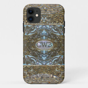 Coque iPhone 11 Monogramme élégant de Splashforze