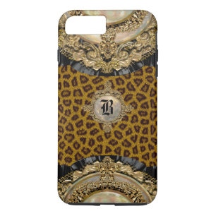 Coque Case-Mate Pour iPhone Monogramme élégant   de Wildroyce de léopard pl