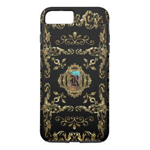 Coques Pour iPhone Monogramme élégant et shellbrooked