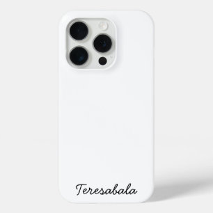 Coque Case-Mate iPhone Monogramme élégant Moderne Minimaliste Écriture Bl