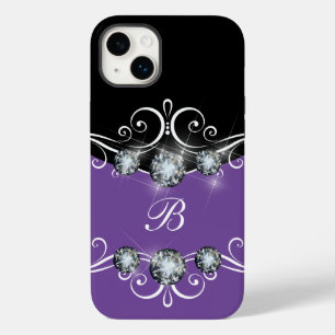 Coque Case-Mate iPhone Monogramme Élégant Pailleté Brillance 