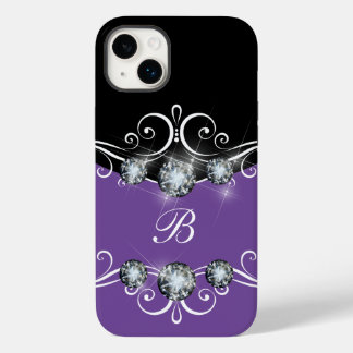 Coque Case-Mate iPhone Monogramme Élégant Pailleté Brillance