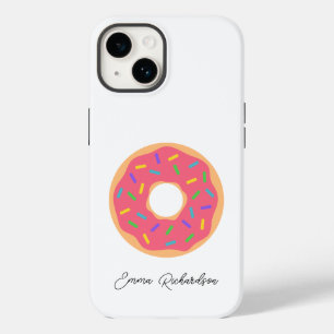Coque Case-Mate iPhone Monogramme élégant Script Simple Moderne Donut