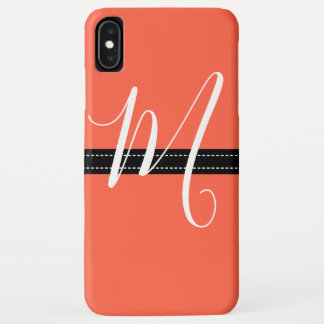 Case-Mate iPhone Case Monogramme Elegant Tomato couleur solide