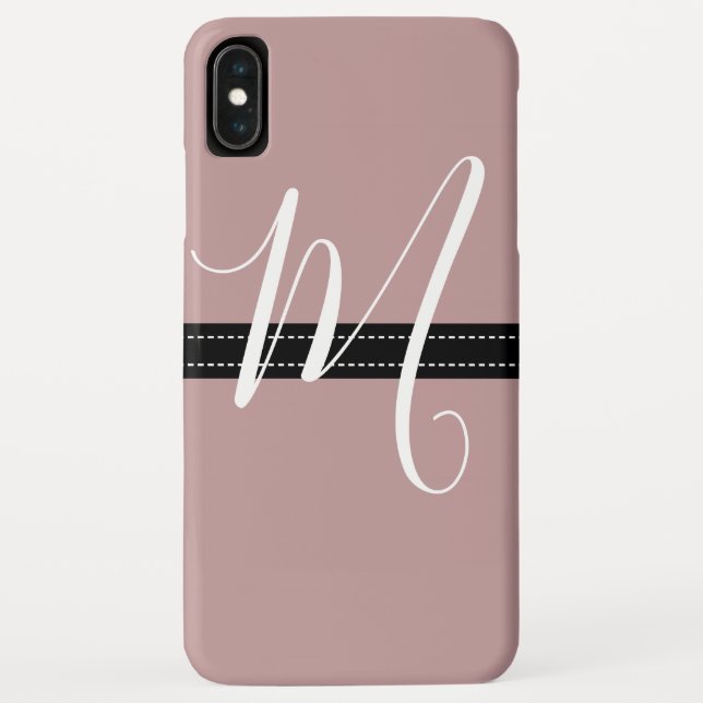 Coques Case-Mate iPhone Monogramme Elegant Toscane couleur solide (Dos)