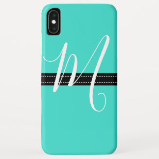 Case-Mate iPhone Case Monogramme Elegant Turquoise Solide Couleur