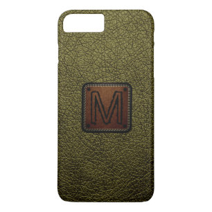 Etui iPhone Case-Mate Monogramme en cuir de bronze antique