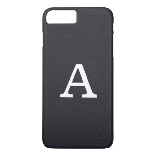 Coque iPhone 7 Plus Monogramme en cuir Faux