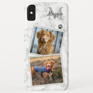 Case-Mate iPhone Case Monogramme en marbre élégant photo initiale de c
