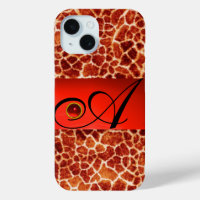 MONOGRAMME EN PIERRE DE GIRAFFE,