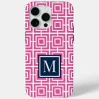 Monogramme en treillis carré Prépa – Rose & Nuit