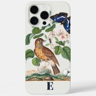 Coque iPhone 16 Pro Max Monogramme esthétique personnalisé d'oiseaux botan