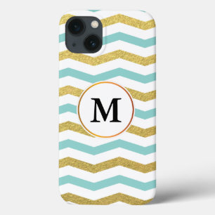 Coques Pour iPhone monogramme et chevron modelés