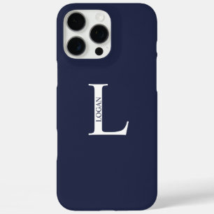 Coque iPhone 16 Pro Max Monogramme et nom personnalisés
