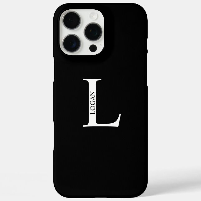 Coques Case-Mate iPhone Monogramme et nom personnalisés (Verso)