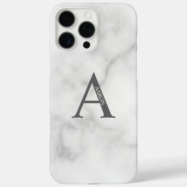 Coques Case-Mate iPhone Monogramme et nom personnalisés (Verso)