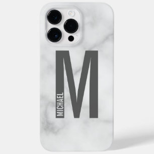 Coque Case-Mate iPhone Monogramme et nom personnalisés modernes