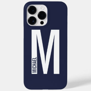 Coque Case-Mate iPhone Monogramme et nom personnalisés modernes